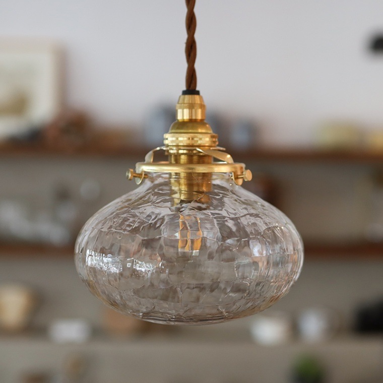 安土草多「ペンダントライト 平球 クラック」｜巣まいと暮らしの店