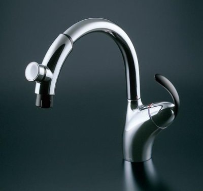 キッチン水栓 一般地用 TOTO製（TOTO）TKN34PBTA シングル混合水栓（台