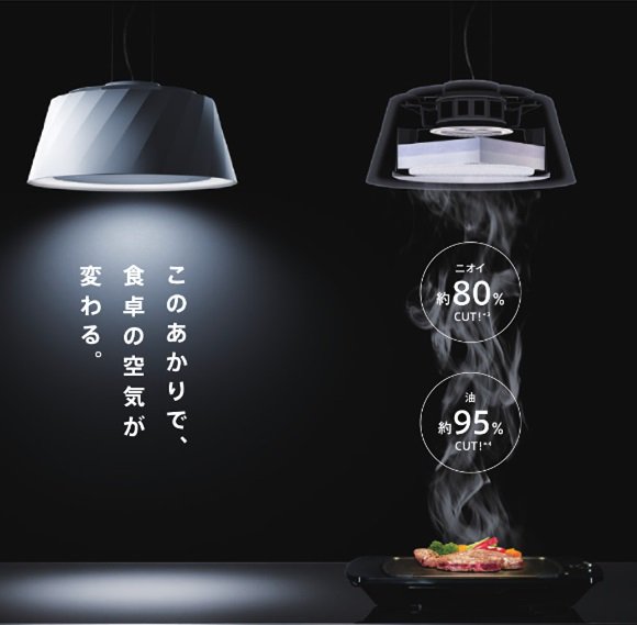 富士工業製（富士工業）C-PT511-W クーキレイ 空気清浄照明 ホワイト