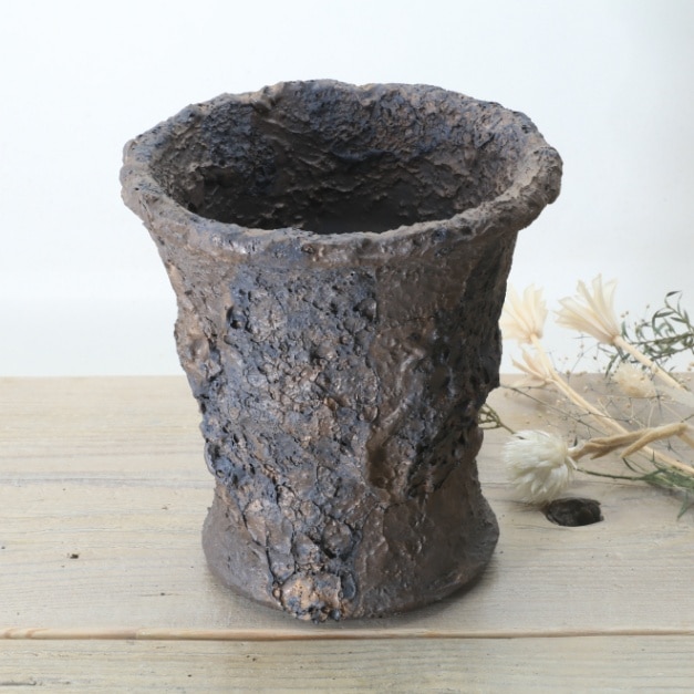 益子焼｜▽植木鉢,溶岩流labaシリーズ | 益子焼 通販【益子焼窯元