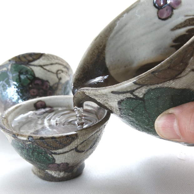 益子焼｜【益子焼】 酒器 酒器セット 片口酒入れ おちょこ お猪口 布目