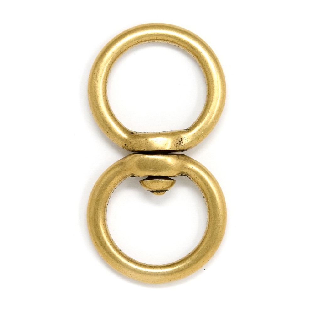 M776 / No.4185 回転カン 18mm / 真鍮無垢〈1個〉:がまぐち口金・各種