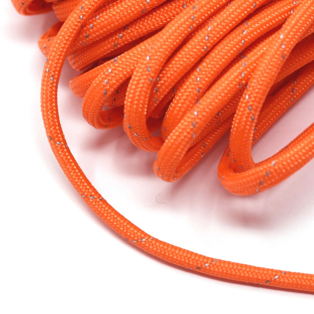 Z157 / TIGER パラコード 4mm / セフティオレンジ・リフレクティブ〈1