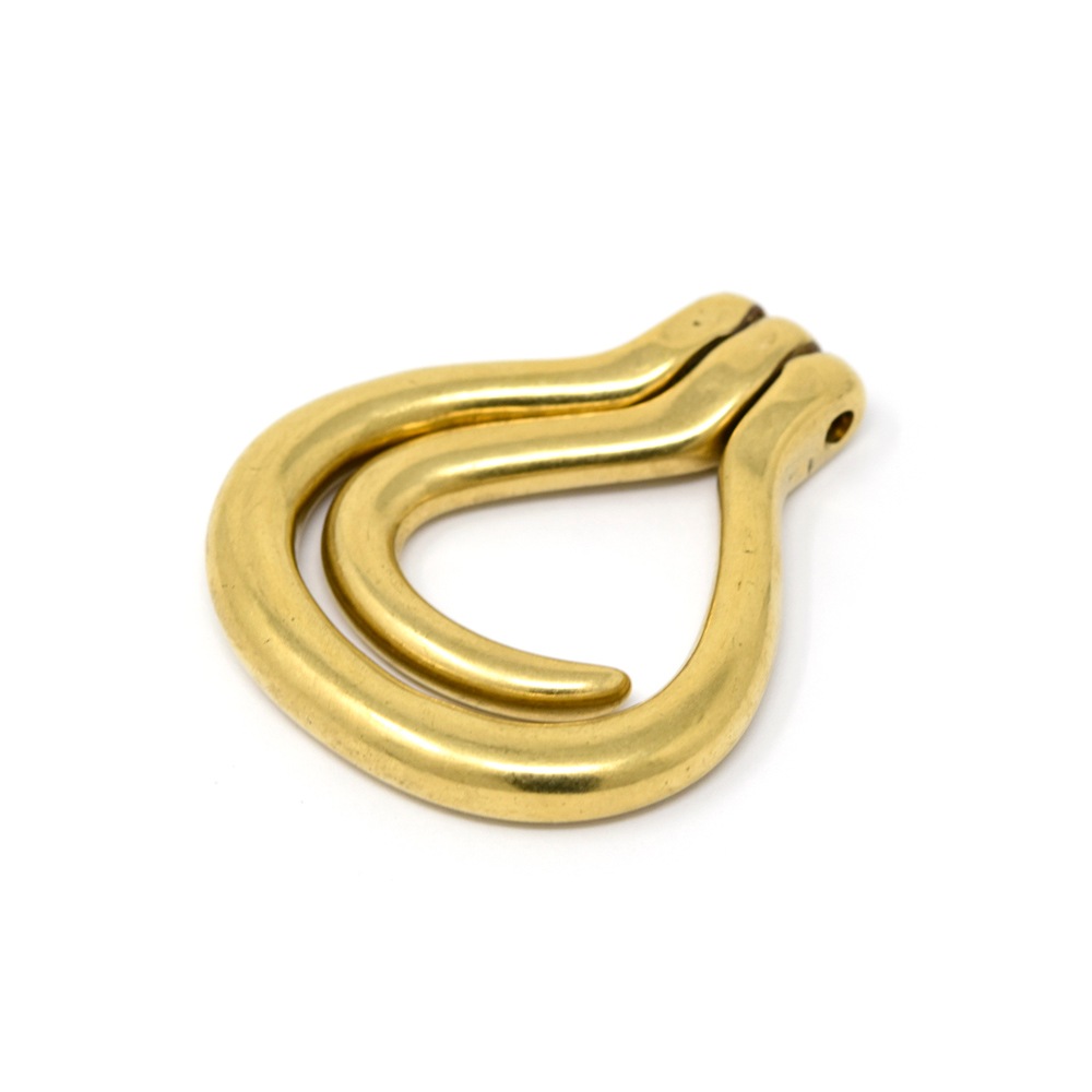 H753 / No.3538 ヒヅメホリフック / 真鍮無垢 〈1個〉:がまぐち口金