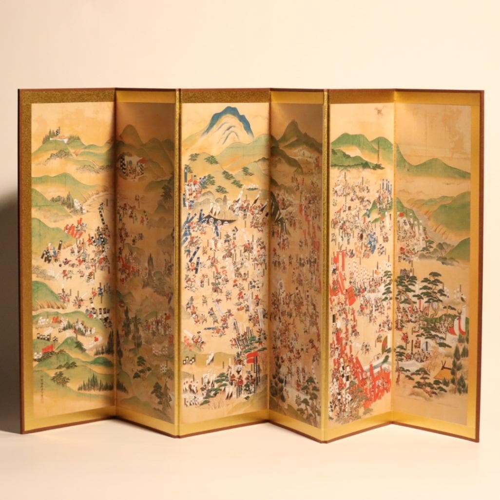 ミニチュア屏風 関ヶ原合戦図屏風 | ミニチュア屏風・絵巻 | 東京国立