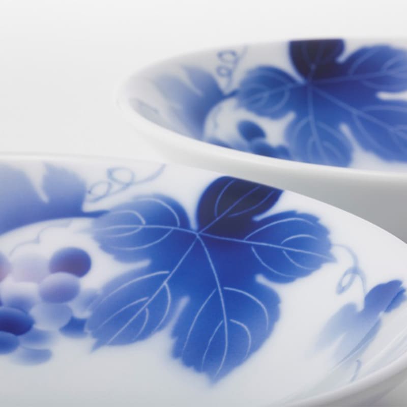 ブルーワイナリー ペア取皿 | すべての商品 | 深川製磁オンライン