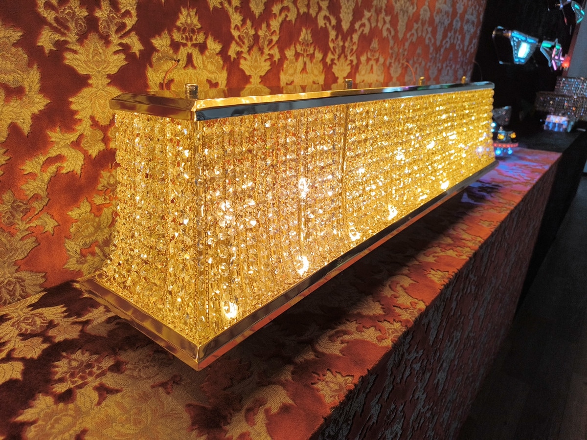 オリジナル 幅1200mm 富士型 スタンド ナイアガラ 置き型 シャンデリア