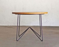 LIFE FURNITURE/ライフファニチャー｜Uオークサイドテーブル /U OAK