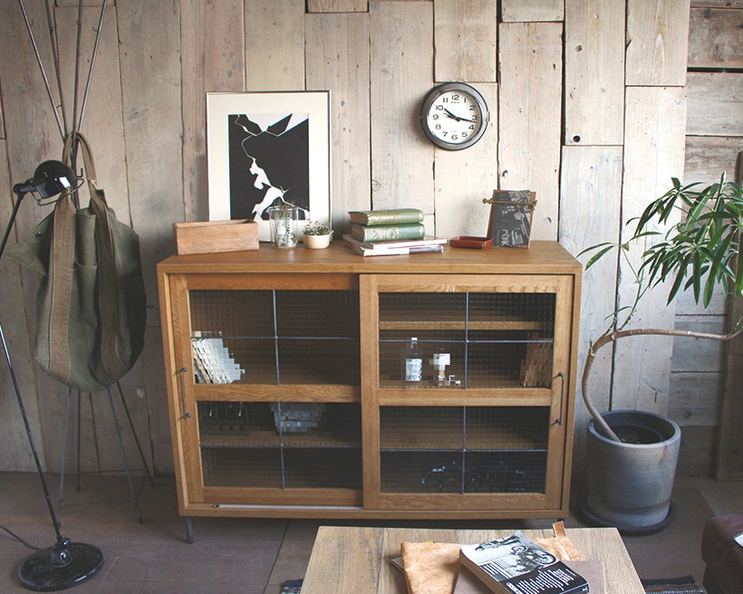 a.depeche/アデペシュ｜カデル スライドガラス ローボード｜cadeal