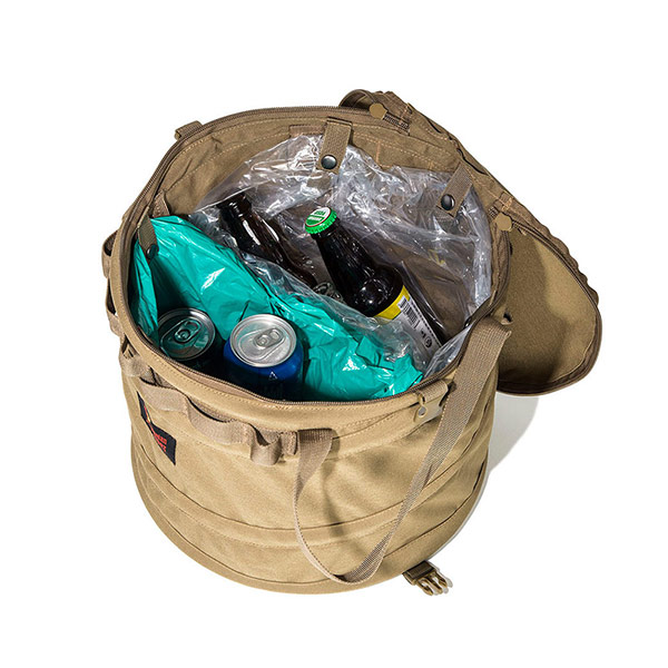 テントイン ポップアップ トラッシュボックス (ウルフブラウン