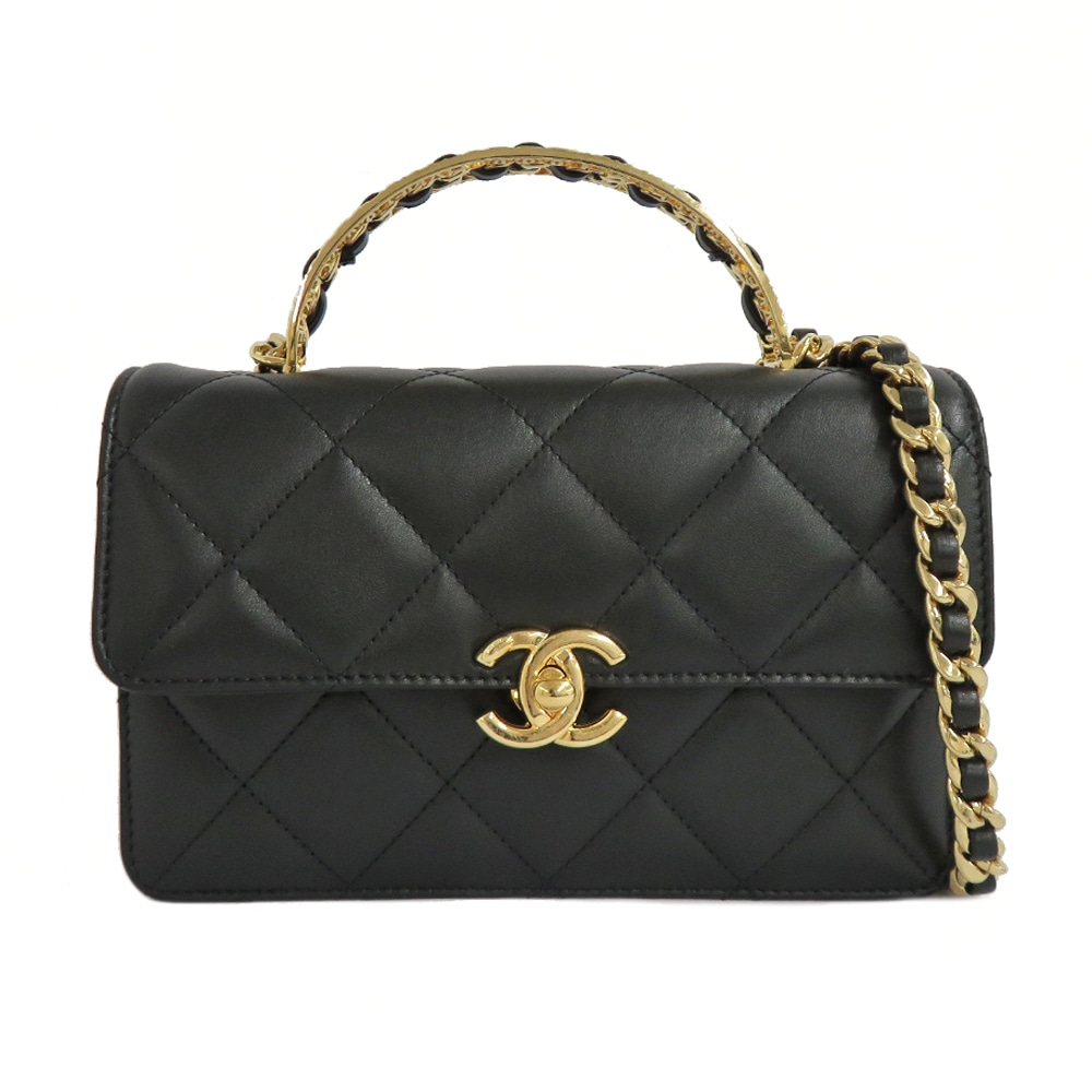 名古屋】【CHANEL】シャネル マトラッセ トップハンドル ミニ フラップ