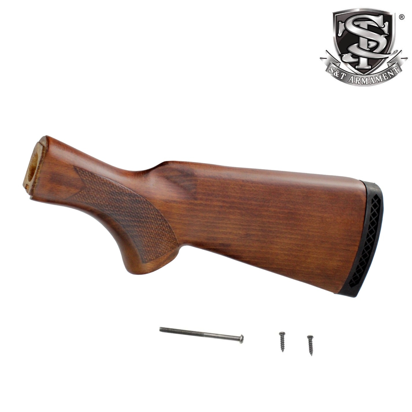 S&T M870 Fixed ストック リアルウッド