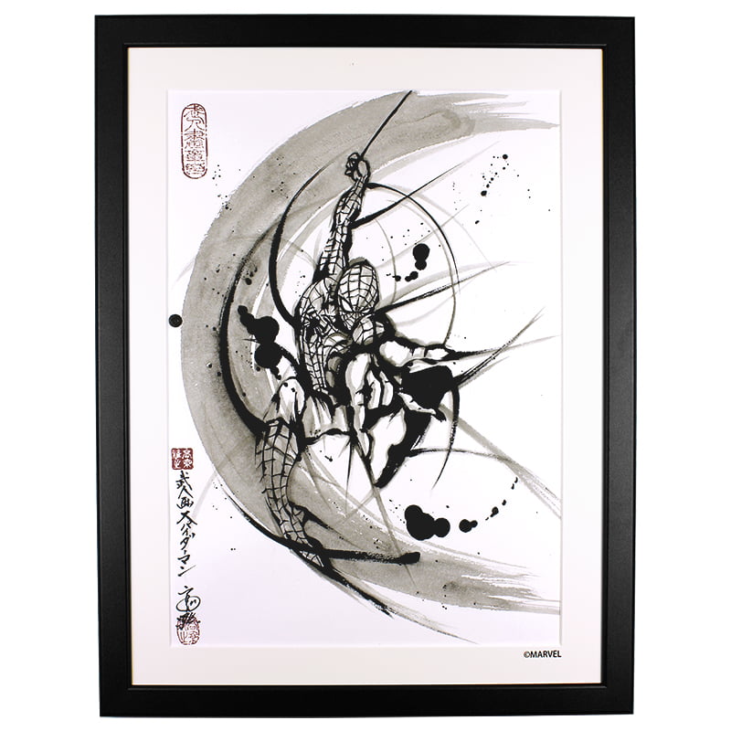 マーベル 武人画原画「スパイダーマンD」｜浮世絵工房