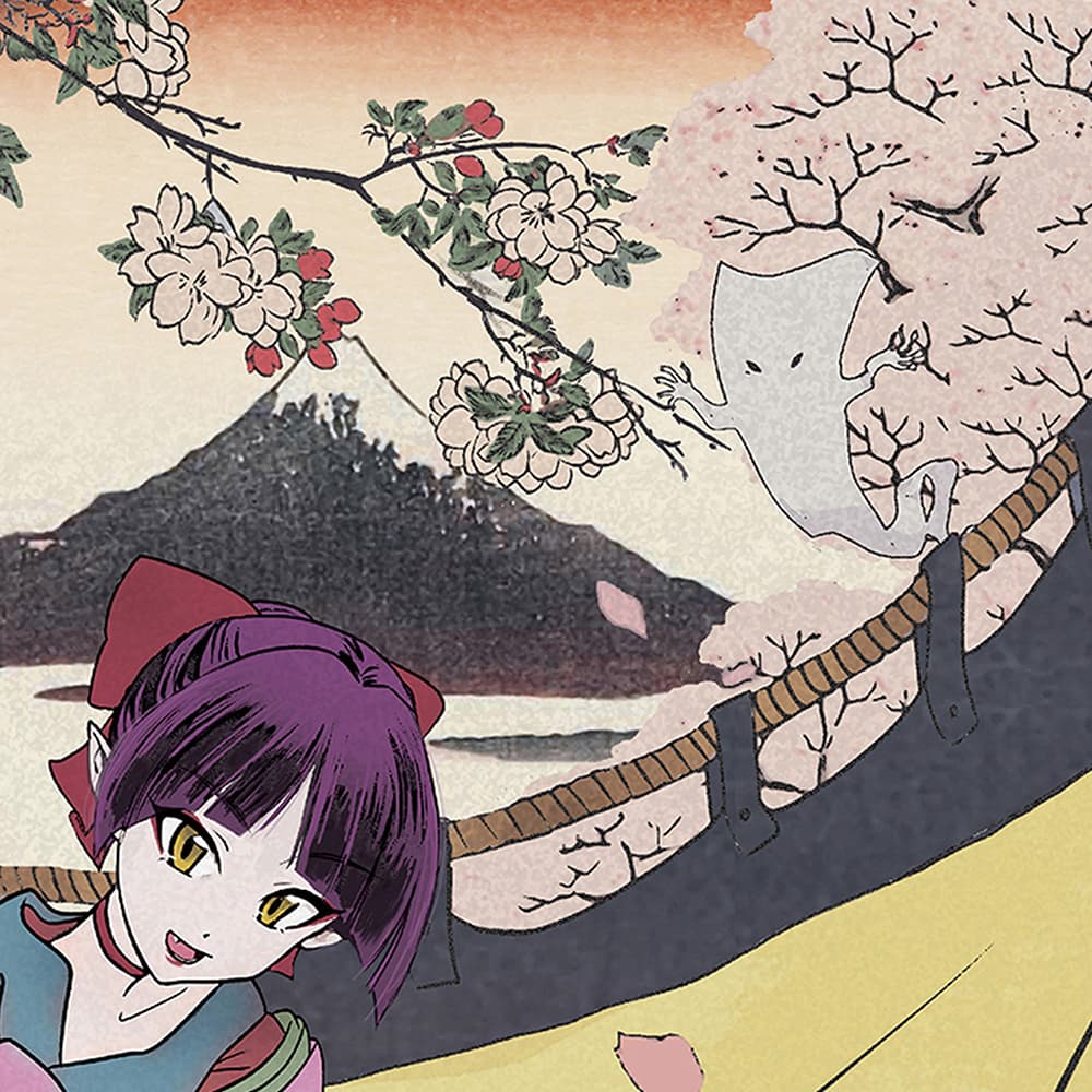 ゲゲゲ浮世絵「あやかしの花」｜ゲゲゲの鬼太郎コラボ｜浮世絵工房