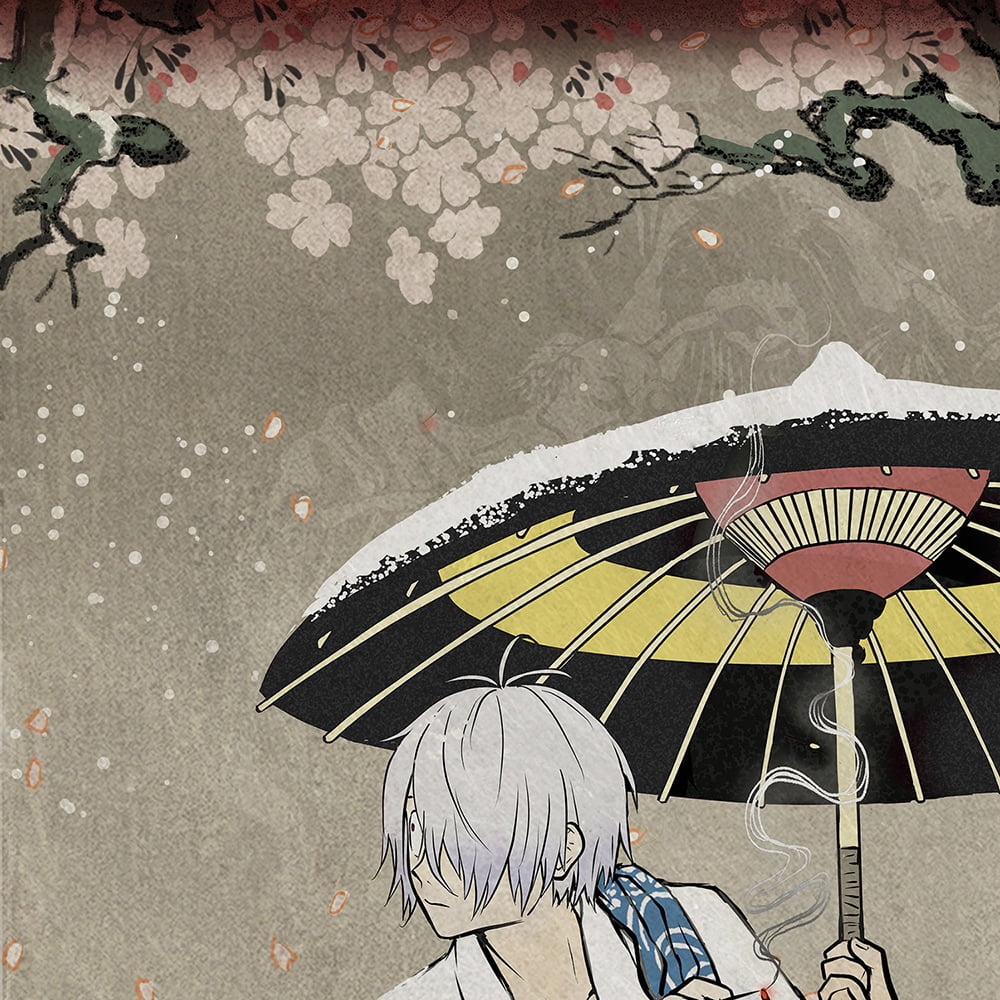 ゲゲゲ浮世絵「花散しの友誼」｜映画『鬼太郎誕生 ゲゲゲの謎』コラボ