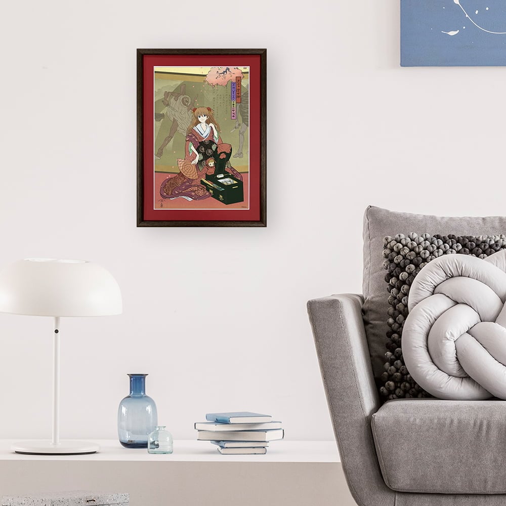 エヴァ浮世絵「箱根八里美人三画揃 アスカ」｜浮世絵工房