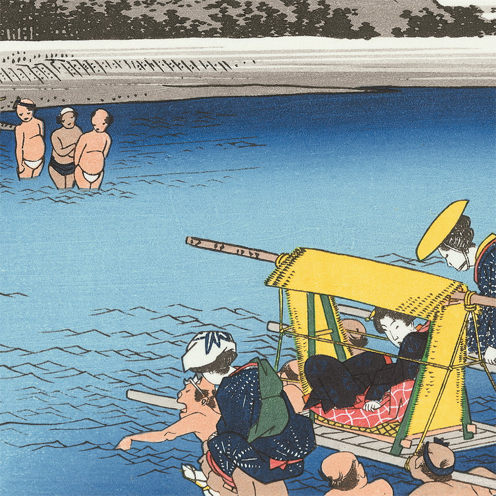 歌川広重「東海道五十三次 府中 安部川」浮世絵木版画｜浮世絵工房