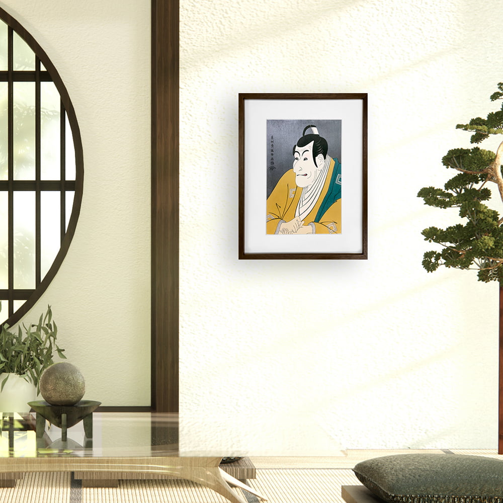 東洲斎写楽「市川鰕蔵（えびぞう）の竹村定之進」浮世絵木版画｜浮世絵工房