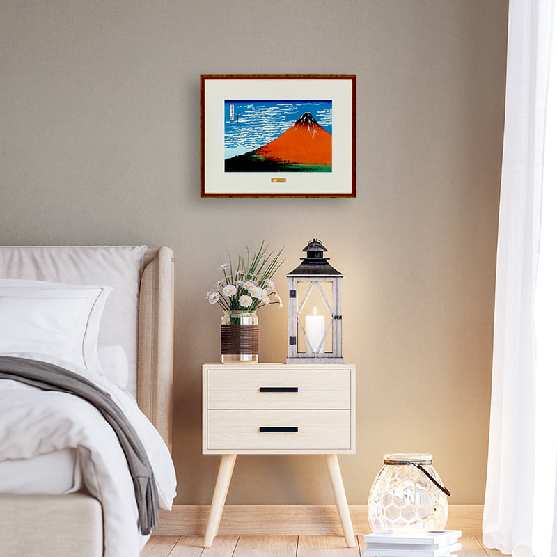 赤富士で有名な浮世絵 凱風快晴（葛飾北斎 富嶽三十六景）｜浮世絵工房