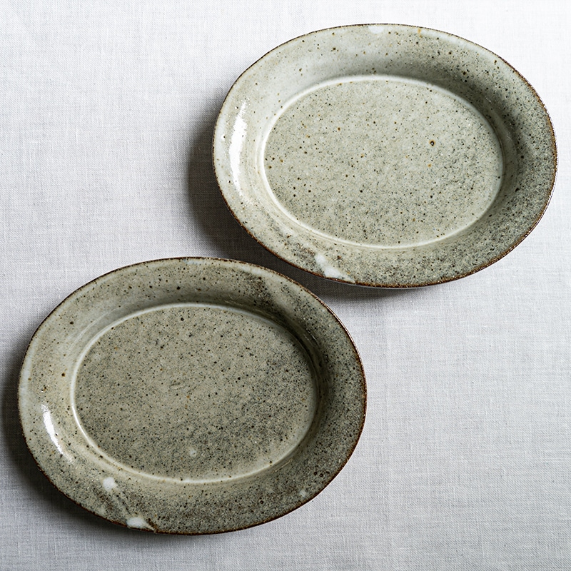 林檎灰釉楕円深皿 寺村光輔 | すべての商品 | 【公式通販】器のある暮らし