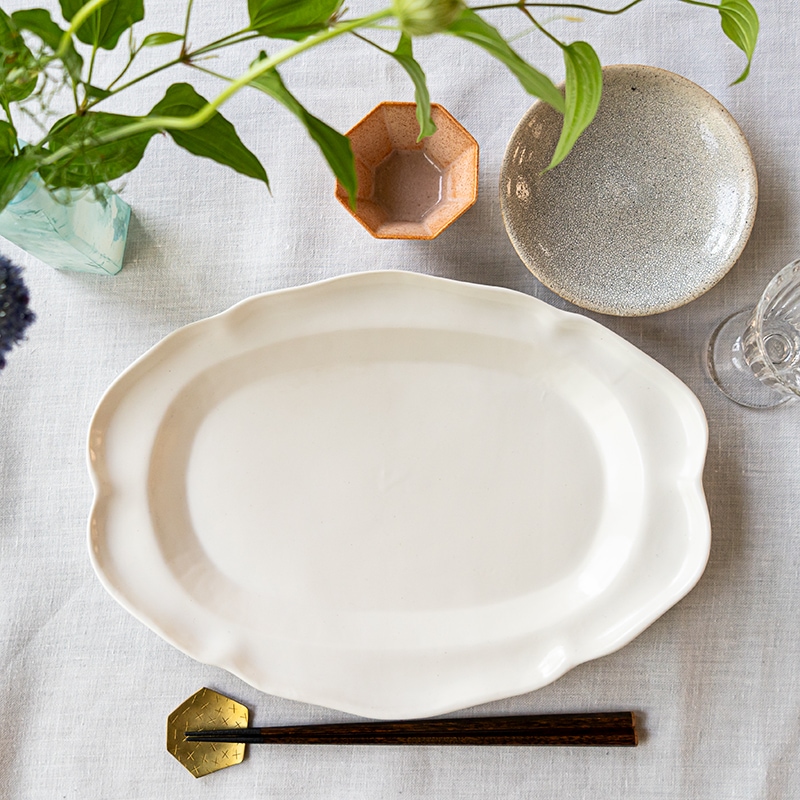 石木文 てふてふ プレート セット石木文】白 てふてふプレート 食器