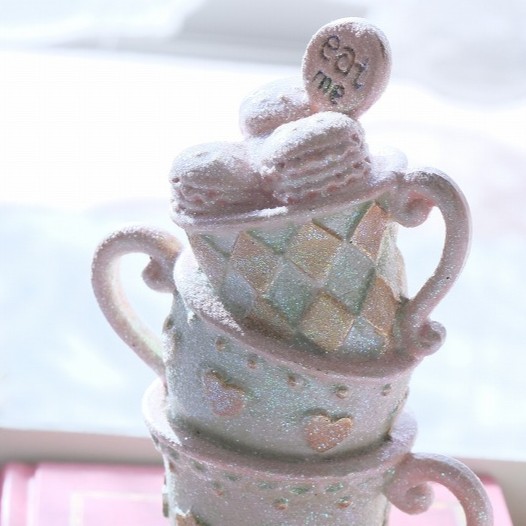 アリス マカロンティーカップオブジェ パステル | クリスマス