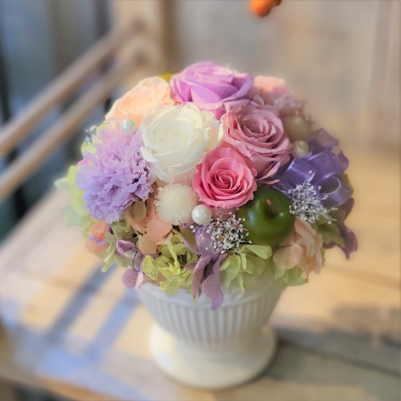 プリザーブドアレンジ】パープルニュアンス | ❰ GIFT ❱,プリザード