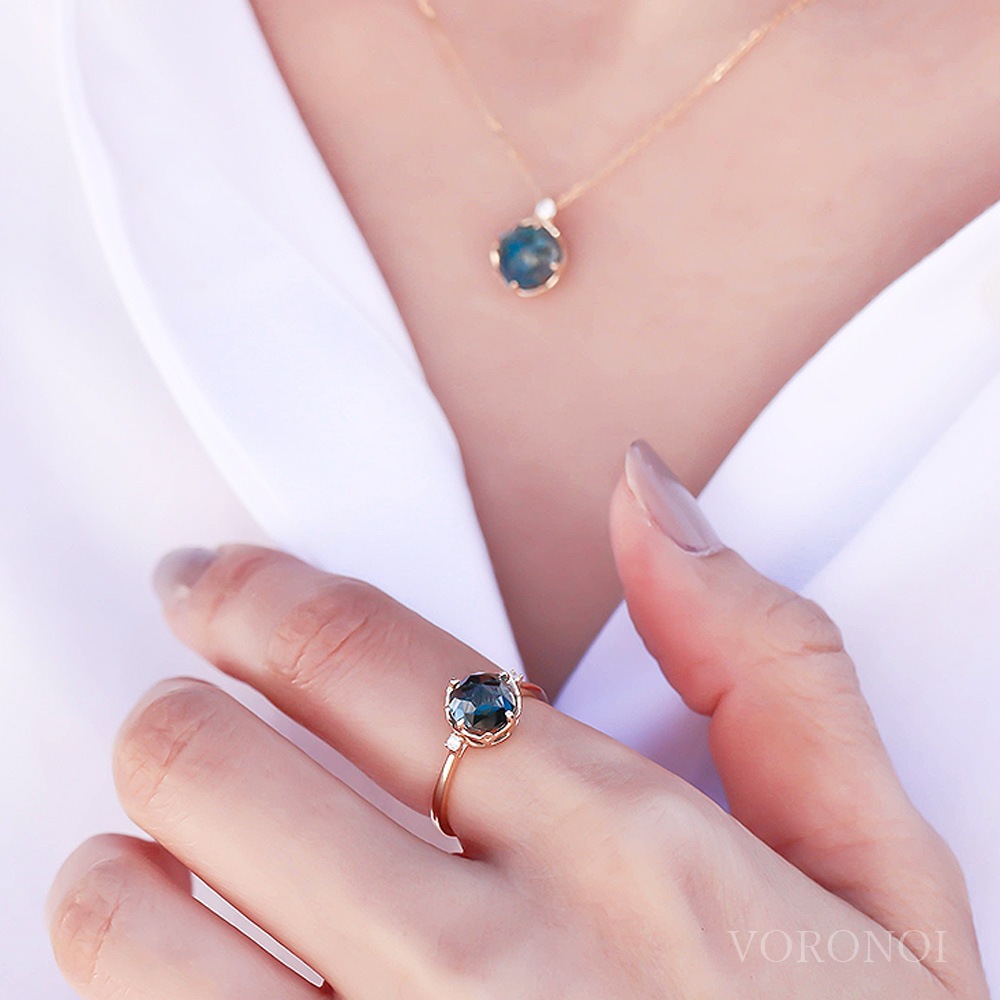 MINAMOダイヤモンドリング】天然石×0.02ctダイヤの輝き｜6種×2カット