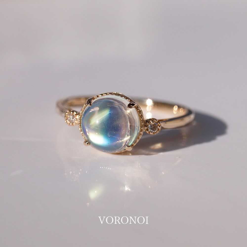 50個限定/予約販売】MINAMO-Milgrain-ロイヤルブルームーンストーン