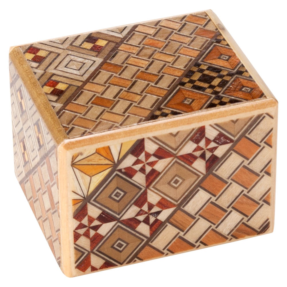 箱根寄木細工 Yosegi-zaiku ミニ秘密箱 最後まで外せる秘密箱 日本の