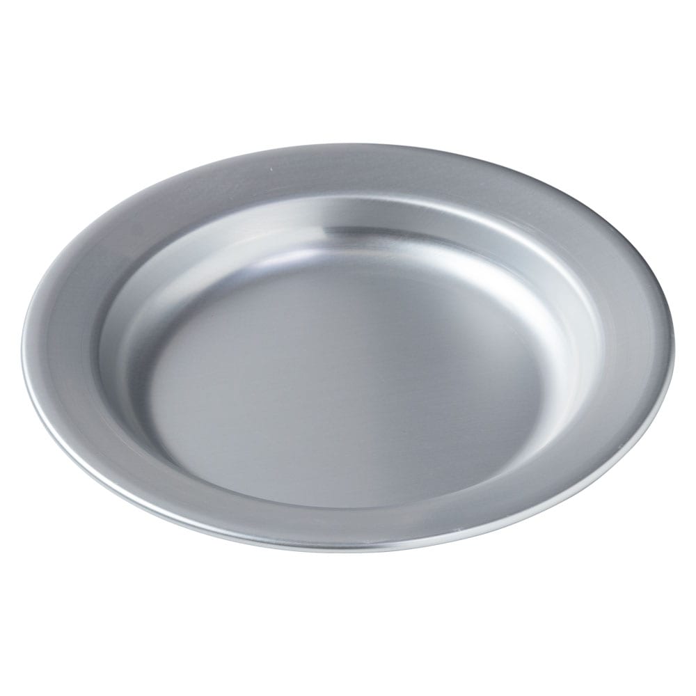 アルミプレート21cm アルミ皿 レトロモダンな円形皿 アウトドアにも