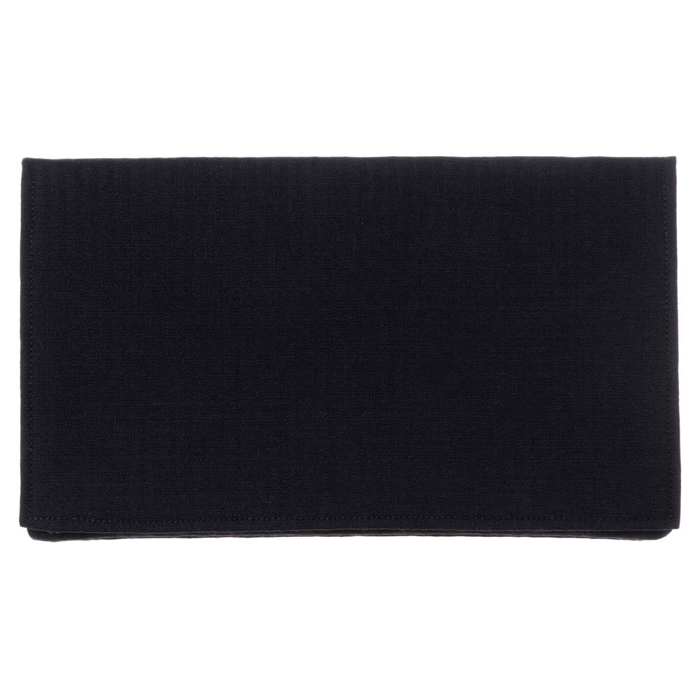 紳士服の端切れで作った懐紙入れ 金封・通帳入れ Moipa 縞柄ネイビー