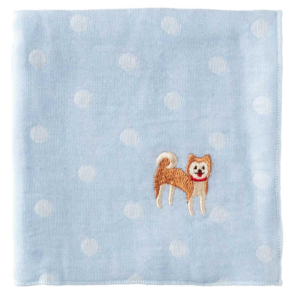 スーベニール わんこハンカチ ダックスフンド（チェック） 刺繍入り