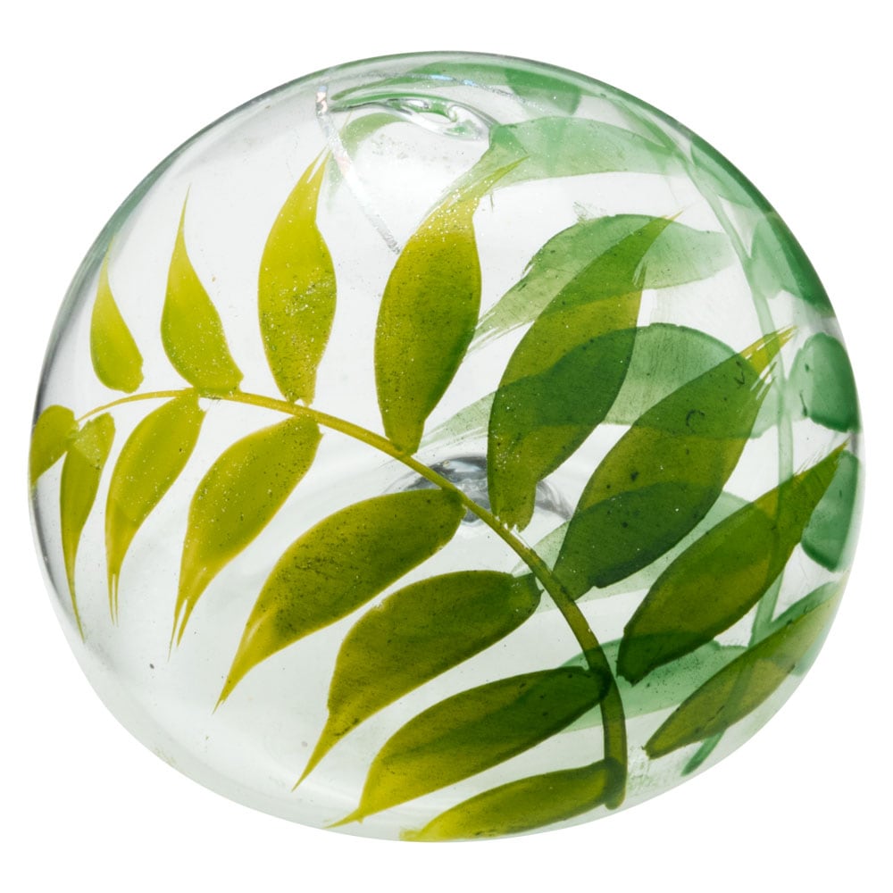 ビードロ浮き玉・小 しだ・グリーン (T-120) 水に浮かべて涼を感じる