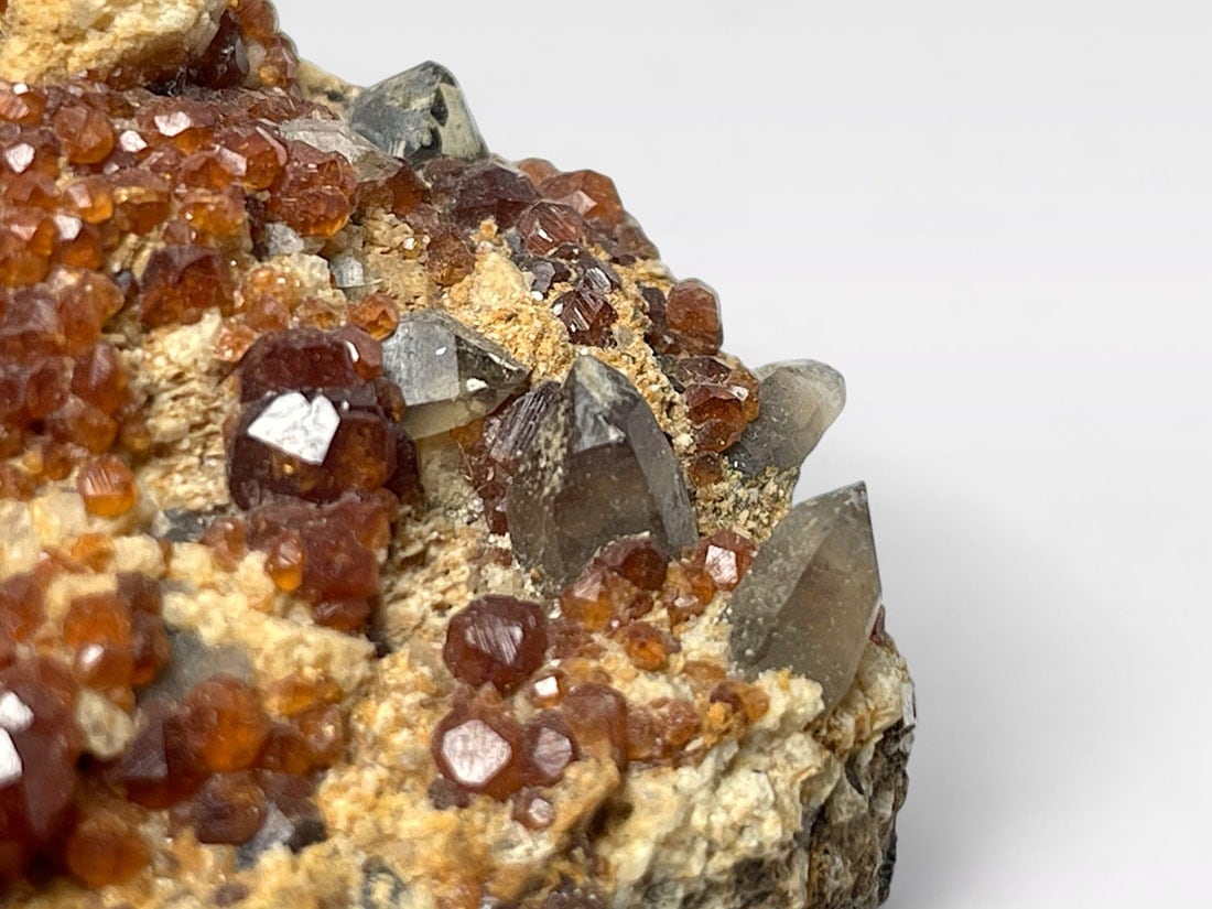 福建省 スぺサルチンガーネット / スモーキークォーツ