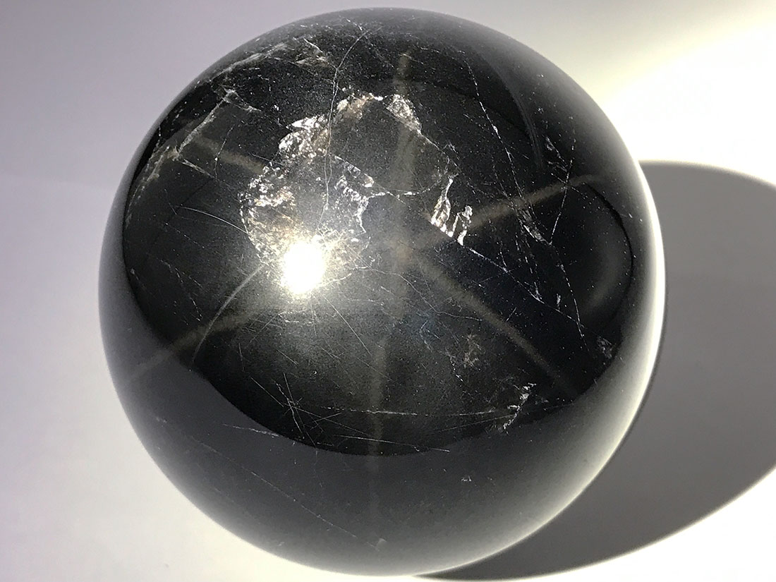 スターモリオン(黒水晶)82mm丸玉