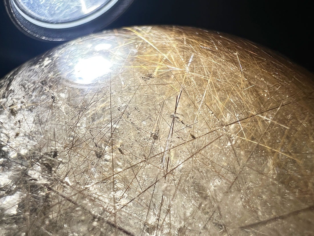 ルチルクォーツ 90mm丸玉