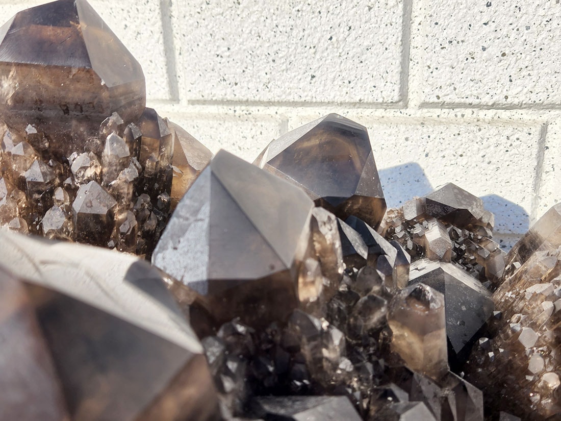 マダガスカル産スモーキーシトリン キャンドルファントムクラスター