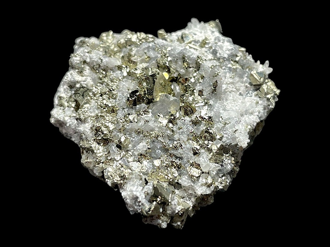 超レア！ ペルー産 八面体 パイライト / 水晶 クラスター