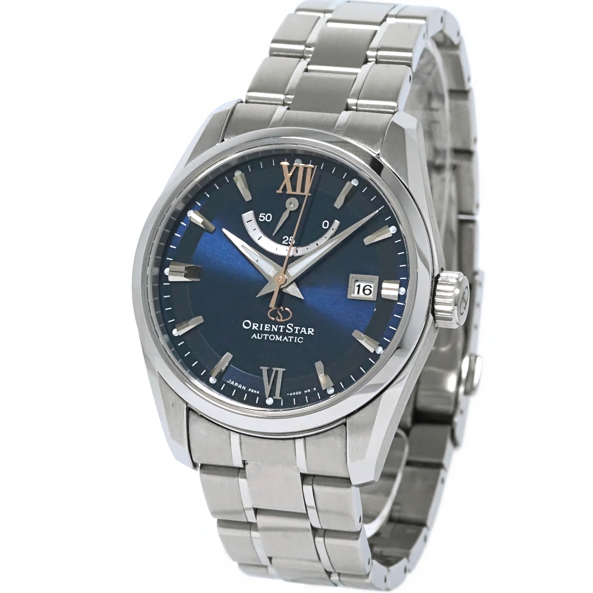 オリエントスター F6N4-UAD0 ブルー文字盤 パワーリザーブ 裏