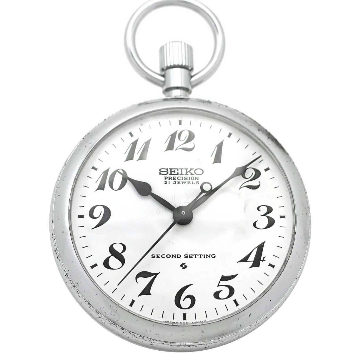 セイコー 鉄道時計 天鉄 6110-0010 懐中時計 21石 手巻 OH済 昭和