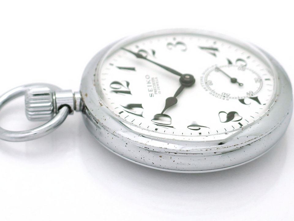 セイコー プレシジョン 懐中時計 91-0020 鉄道時計 国鉄金局 Cal.9119A