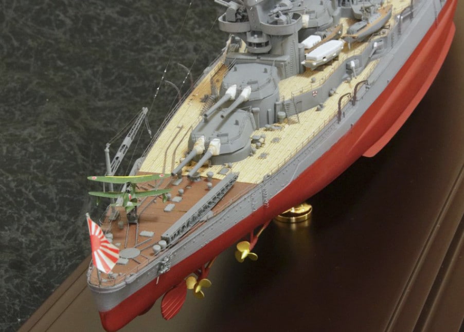 1/350 戦艦「山城」 ディディールアップ完成品【ケース付き】｜艦船