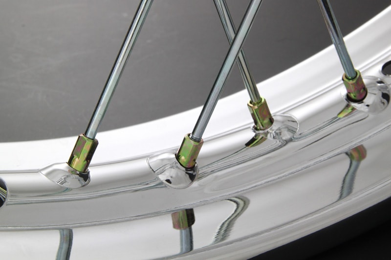 Z/KZメッキスポークセット ユニクロ仕様（フロント Z1/Z2,H2 '72-'75