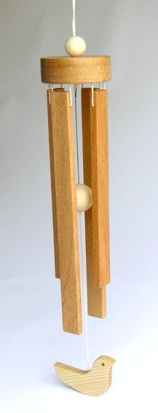 木製雑貨】【木のドアベル】 ウッドチャイム トリ | 木製品・クラフト