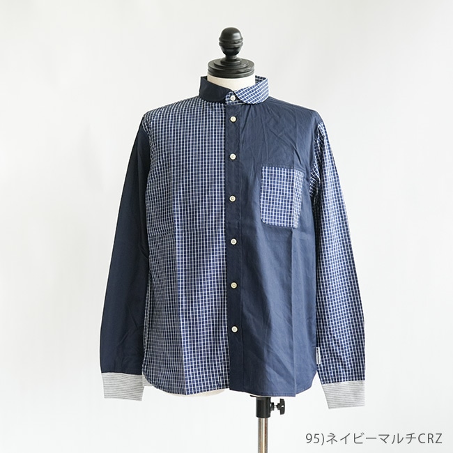 G399659]gym master(ジム マスター)2WAYショールカラーL/Sシャツ