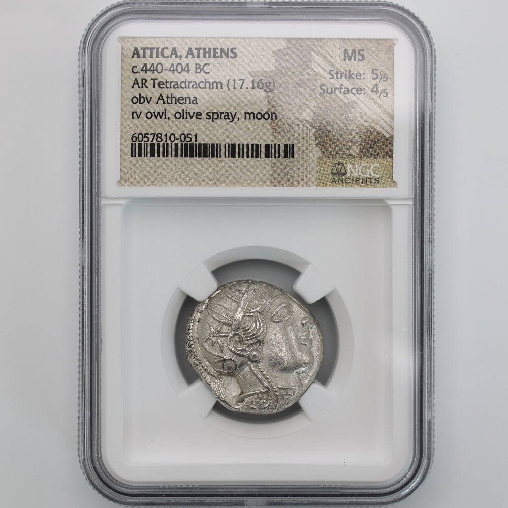 委託販売 c.440-404年BC ATTICA アテネ ARテトラドラクマ 古代コイン