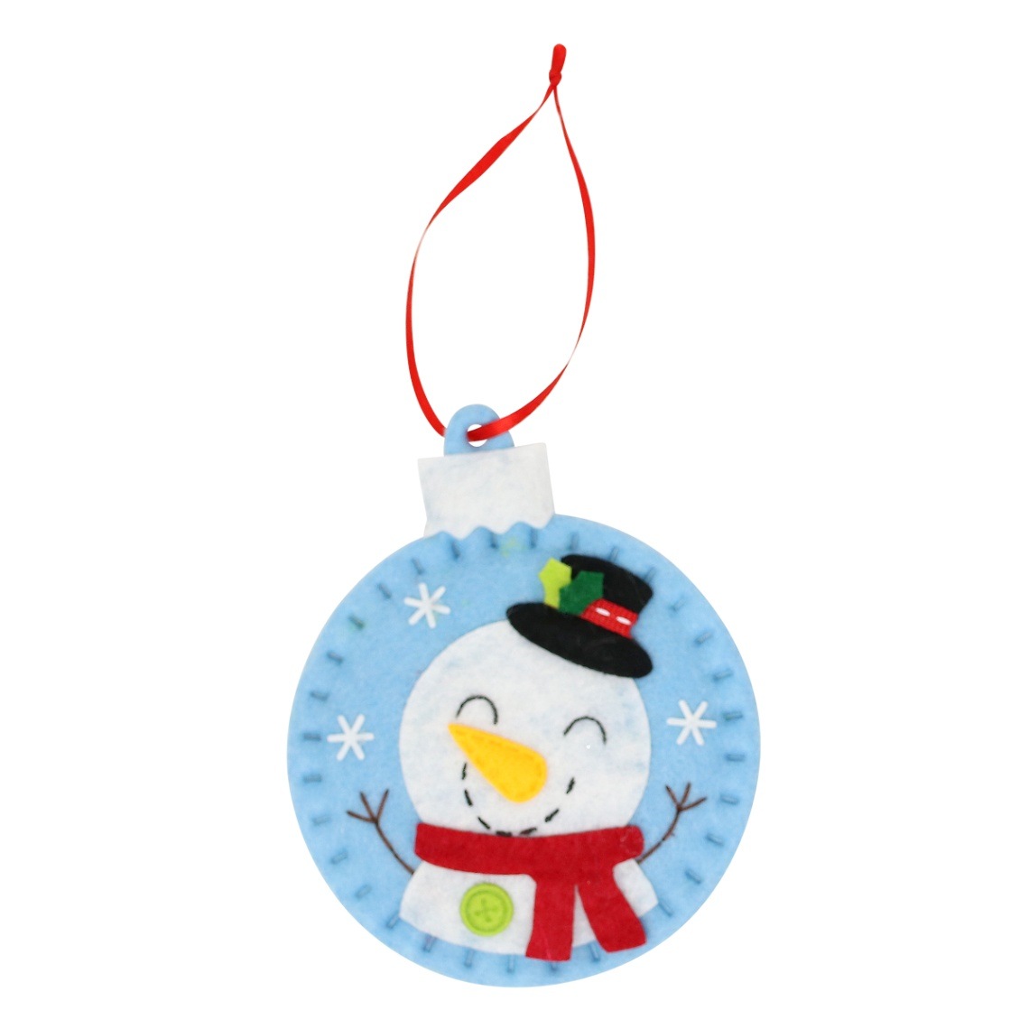 フェルトオーナメント 雪だるま HK282-21G （56031）（いのちのことば