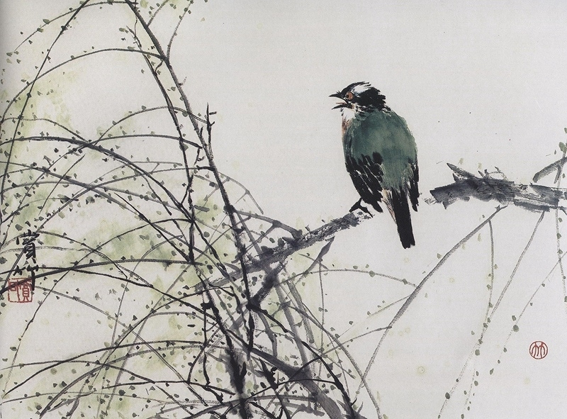 飛ぶ鳥 水墨画の描き方 名家から学ぶ 国画大課堂 中国絵画/飞