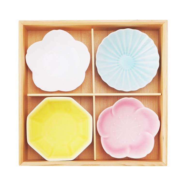 松花堂 四つ仕切り 箱・蓋付(木製) - すべての商品 - 食器 HatsuZan